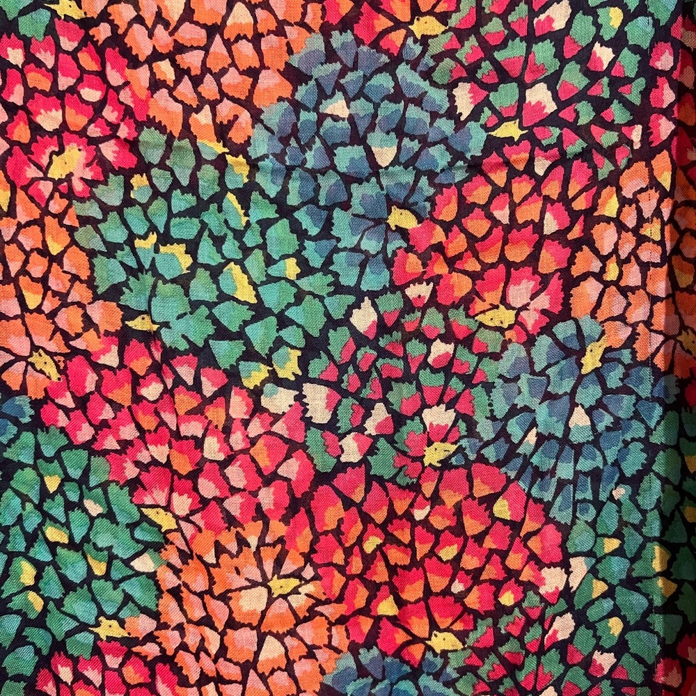 Colorful Patterned Women's scarf - Picture 2 of 3